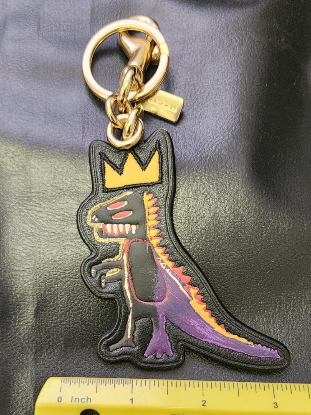 Coach Purse Charm / Keychain Rexy from Jean Michael Basquiat - Picture 6 of 7